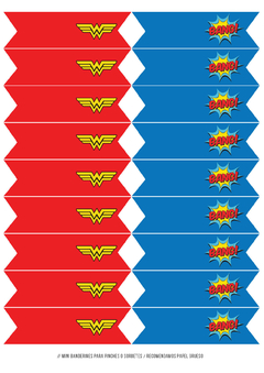 KIT IMPRIMIBLE Wonder Woman en internet