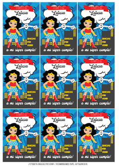 Imagen de KIT IMPRIMIBLE Wonder Woman