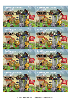 KIT IMPRIMIBLE PLANTAS VS ZOMBIES en internet
