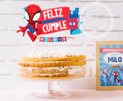 Spidey Topper de torta / Listo para imprimir!