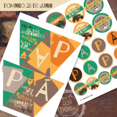 KIT IMPRIMIBLE DIA DEL PADRE Aventura - comprar online
