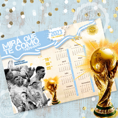 CALENDARIOS IMPRIMIBLES Argentina Tri Campeón - comprar online