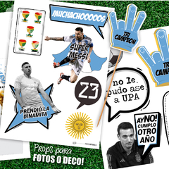 PROPS IMPRIMIBLES Argentina Tri Campeón - comprar online