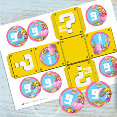 CAJAS IMPRIMIBLE Super Mario Bros y Princesa Peach | PDF editable - comprar online