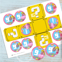 CAJAS IMPRIMIBLE Super Mario Bros y Princesa Peach | PDF editable - comprar online
