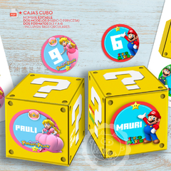 CAJAS IMPRIMIBLE Super Mario Bros y Princesa Peach | PDF editable