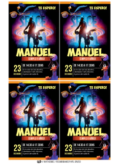Kit imprimible Space Jam - Tres Cerditos Kits Imprimibles