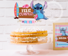 Stitch Topper de torta / Listo para imprimir!