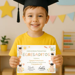 Diploma egresados nivel inicial, diploma egresaditos de preescolar