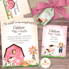 Kit Imprimible granja nena