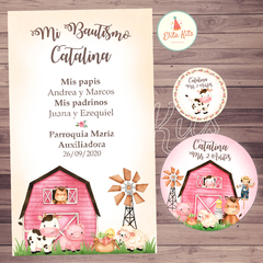 Kit Imprimible granja nena