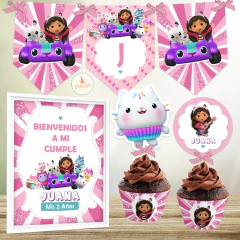 kit imprimible gabby y la casa de muñecas Gabby Dollhouse