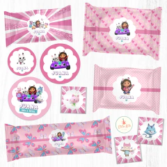 kit imprimible gabby y la casa de muñecas Gabby Dollhouse