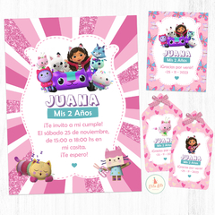 kit imprimible gabby y la casa de muñecas Gabby Dollhouse