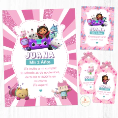 kit imprimible gabby y la casa de muñecas Gabby Dollhouse