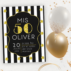 Kit imprimible 50 años hombre