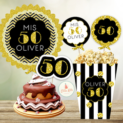 Kit imprimible 50 años hombre