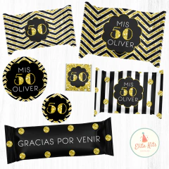 Kit imprimible 50 años hombre