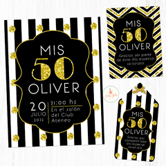 Kit imprimible 50 años hombre