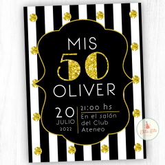 Kit imprimible 50 años hombre