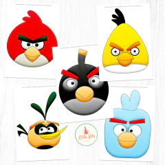 Kit imprimible Angry Birds, personalizado en internet