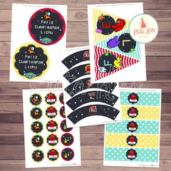 Kit imprimible Among Us + Banner Circular Fondo Mesa Dulce Candybar en internet