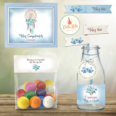 Kit imprimible Atrapasueños Boho decoracion cumpleaños