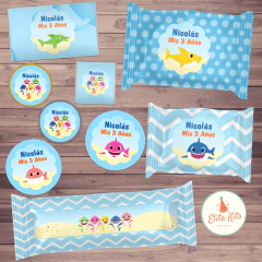 Kit imprimible Baby Shark
