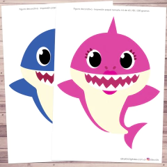 Kit imprimible Baby Shark