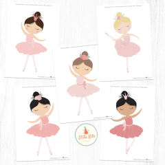 Kit Imprimible Bailarina Clasica Ballet decoracion cumpleaños