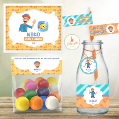 Kit imprimible blippi fiesta cumpleaños