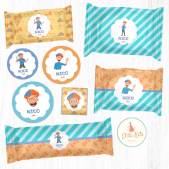 Kit imprimible blippi fiesta cumpleaños