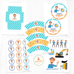 Kit Imprimible Blippi, personalizado