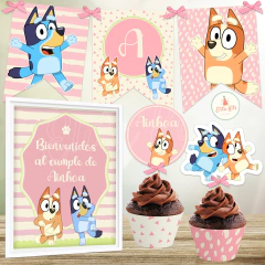 Kit imprimible Bluey Nena