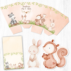Kit Imprimible Animalitos del Bosque Varón