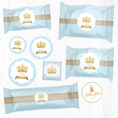 Kit Imprimible Corona Nene personalizado cumpleaños