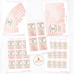 Kit Imprimible Elefante Acuarelas Nena, personalizado - comprar online