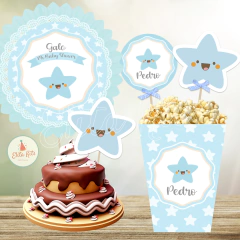 Kit imprimible estrellas estrellitas nene varón
