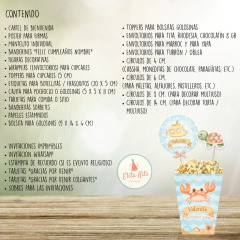 Kit imprimible Fondo del Mar Nene, personalizado - comprar online