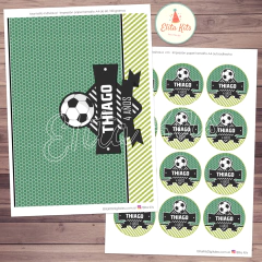 Kit imprimible fútbol personalizado cumpleaños