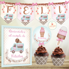 Kit imprimible Helados
