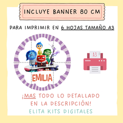 Kit imprimible Intensamente 2 + Banner Circular - comprar online