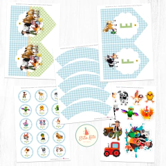 Kit imprimible La Granja de Zenón Varon, Personalizado