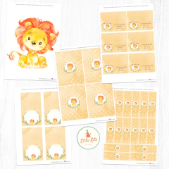 Kit Imprimible León, personalizado en internet