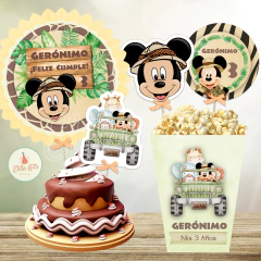 Kit imprimible Mickey Safari