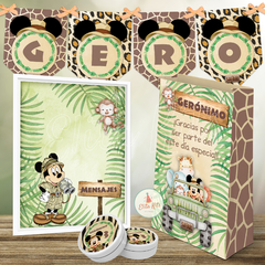 Kit imprimible Mickey Safari