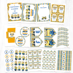 Kit imprimible Minnions, Personalizado en internet