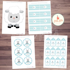Kit Imprimible Ovejita Nene, personalizado en internet