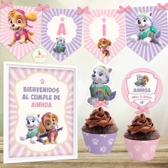 Kit imprimible Patrulla Canina Skye y Everest