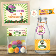Kit Imprimible Plants vs Zombies decoración candybar